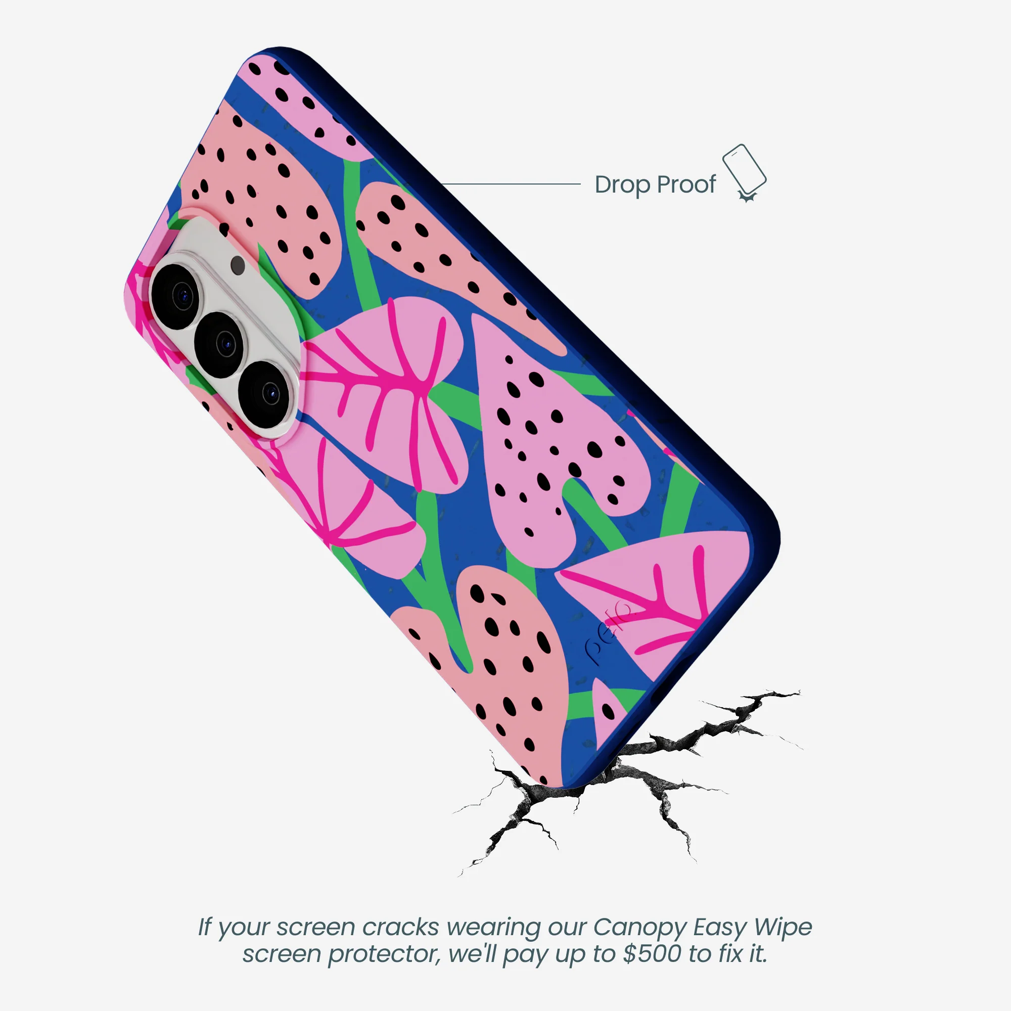 Electric Blue Candy Bloom Samsung Galaxy S26 Case - Image 5