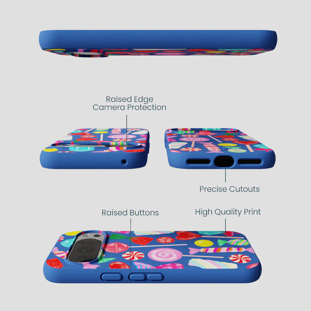 Electric Blue Candy Shop Google Pixel 10/10 Pro Case - Image 3