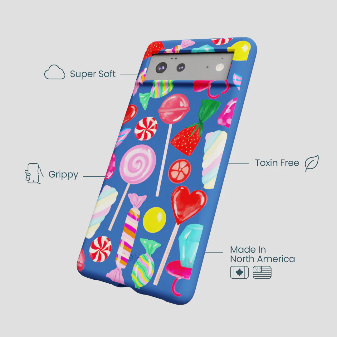 Electric Blue Candy Shop Google Pixel 6a Case - Image 4