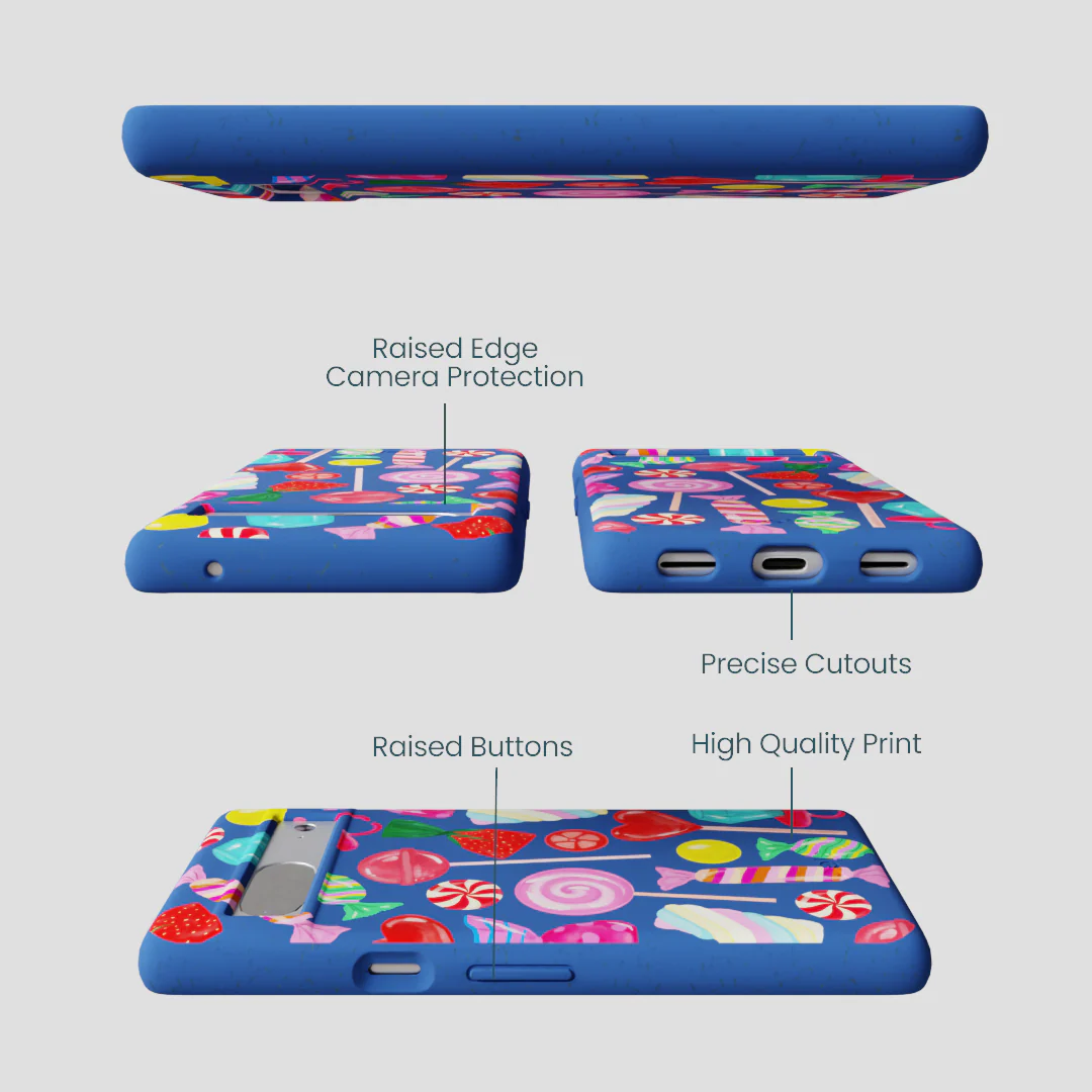 Electric Blue Candy Shop Google Pixel 7 Case - Image 3