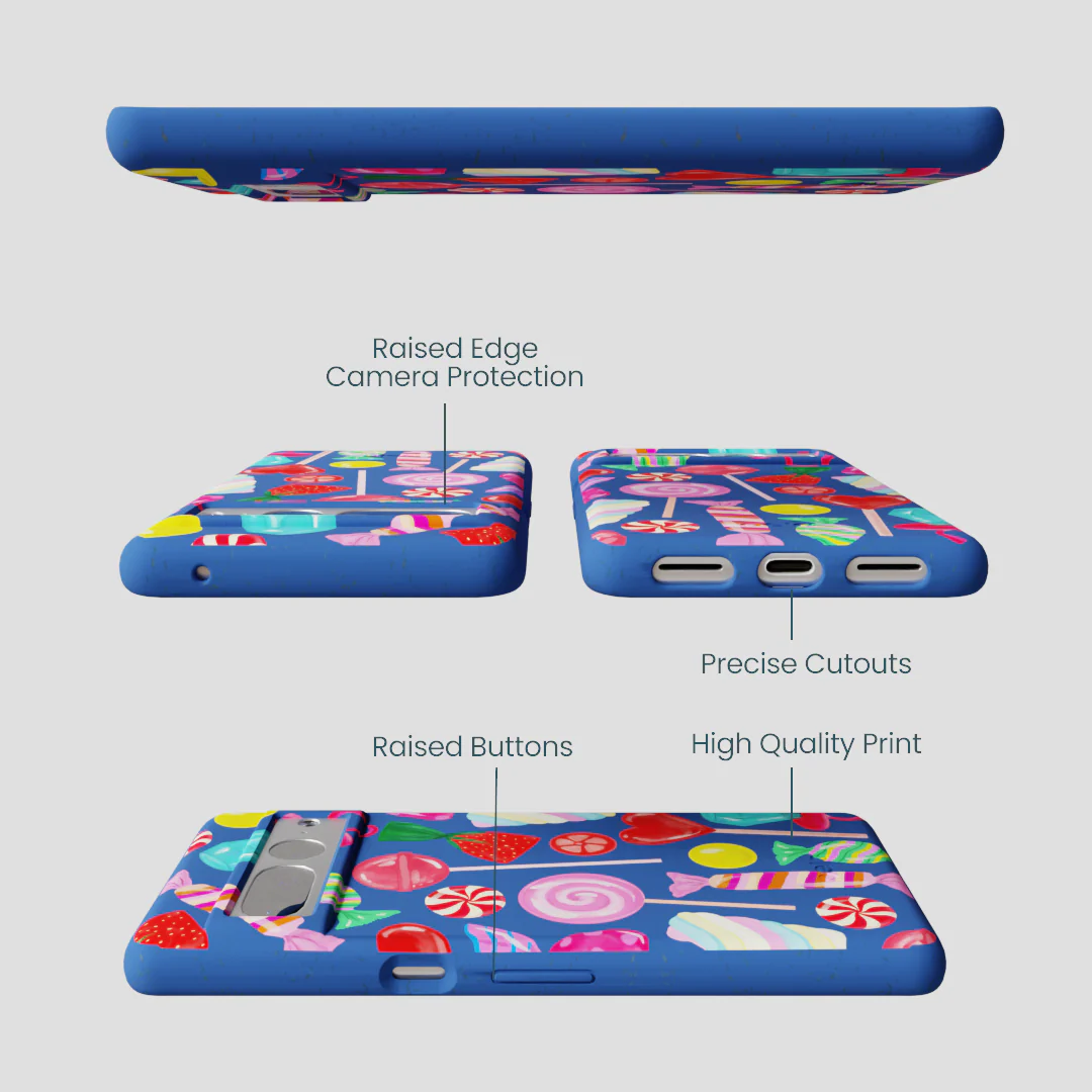 Electric Blue Candy Shop Google Pixel 7 Pro Case - Image 3