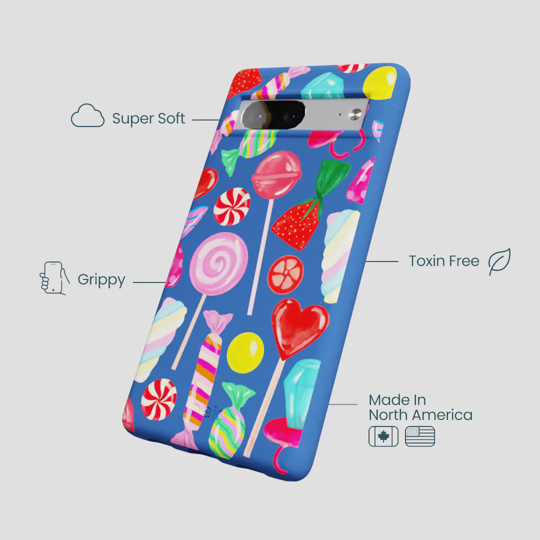 Electric Blue Candy Shop Google Pixel 7a Case - Image 4