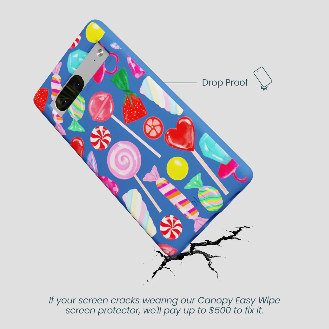 Electric Blue Candy Shop Google Pixel 7a Case - Image 5