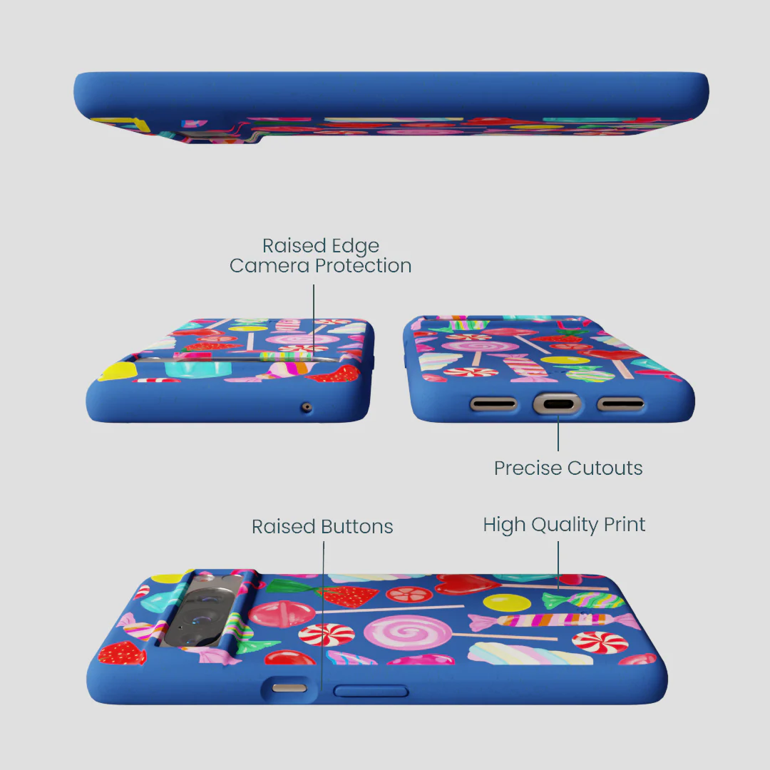 Electric Blue Candy Shop Google Pixel 8 Pro Case - Image 3