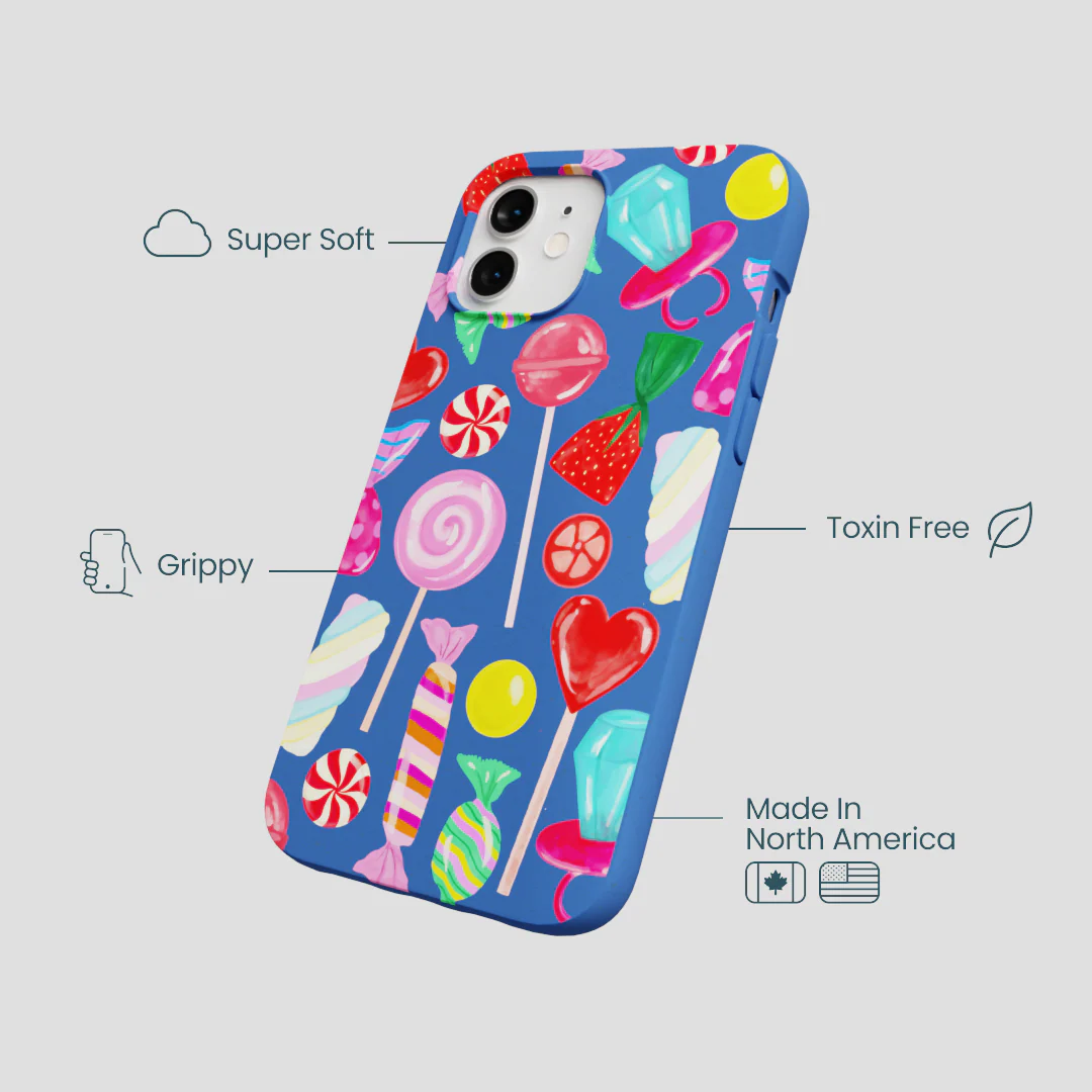 Electric Blue Candy Shop iPhone 12/ iPhone 12 Pro Case - Image 4