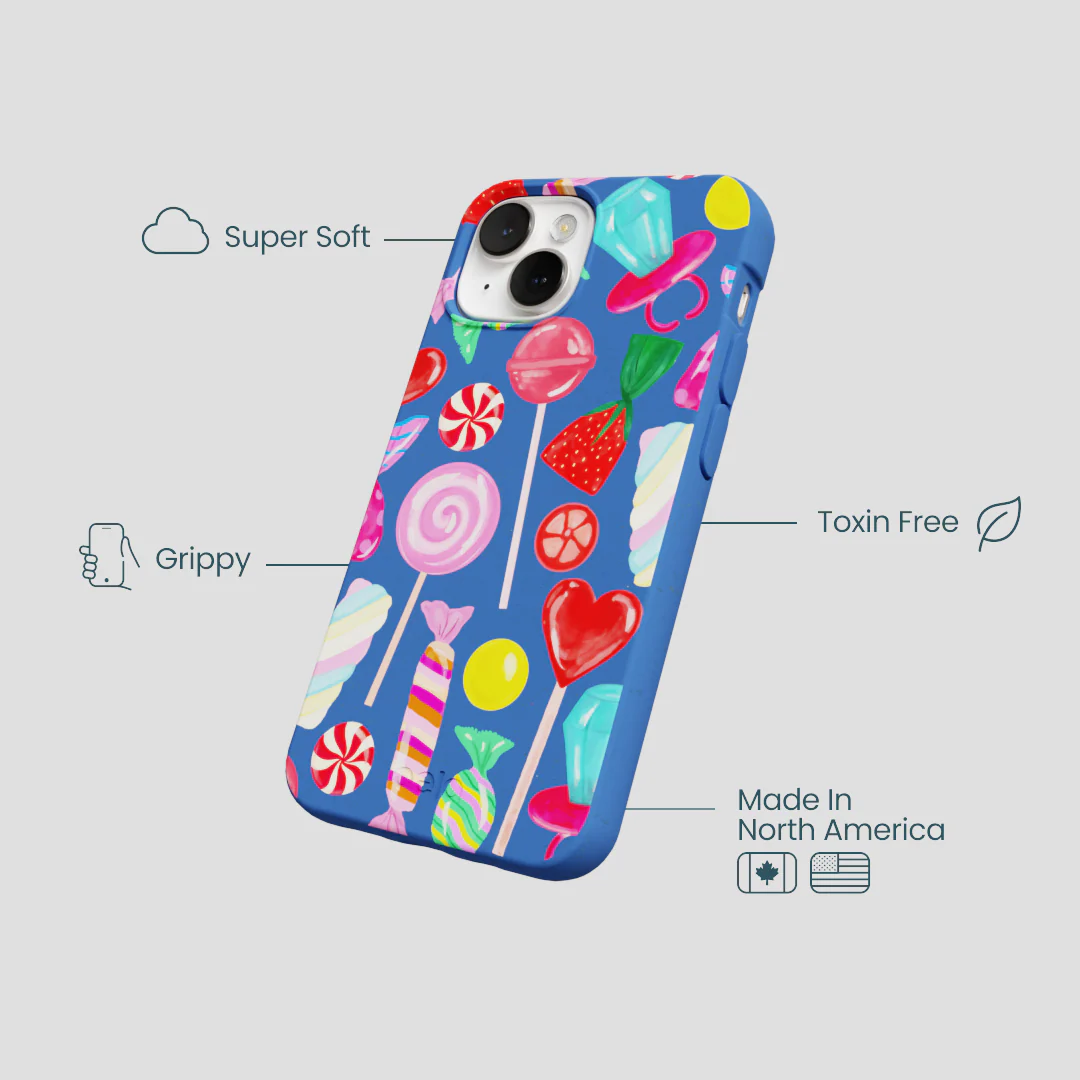 Electric Blue Candy Shop iPhone 13 Mini Case - Image 4