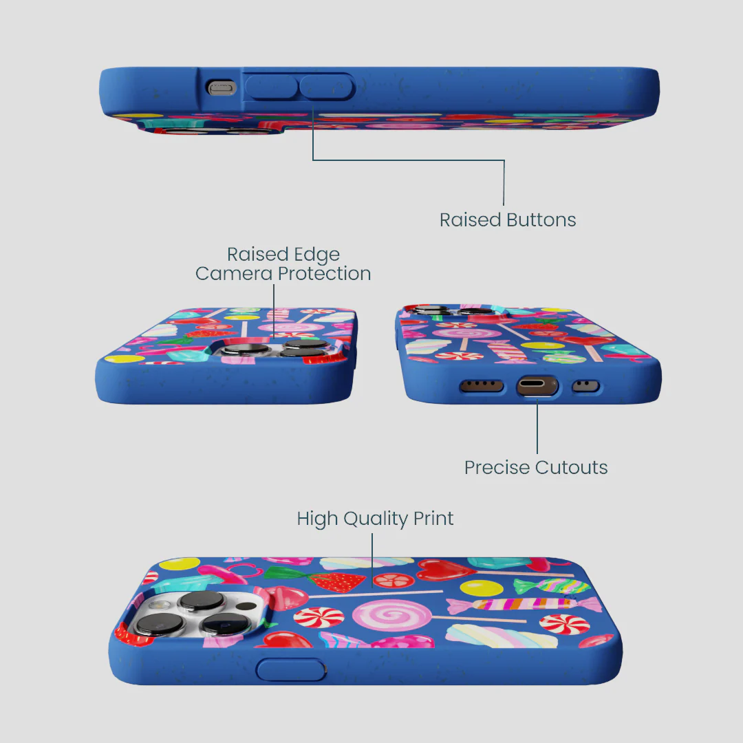 Electric Blue Candy Shop iPhone 13 Pro Case - Image 3