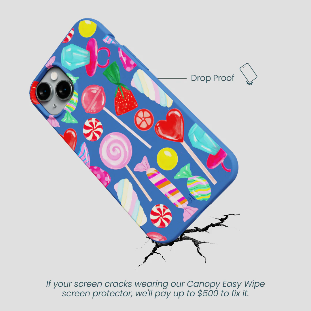 Electric Blue Candy Shop iPhone 14 Plus Case - Image 5