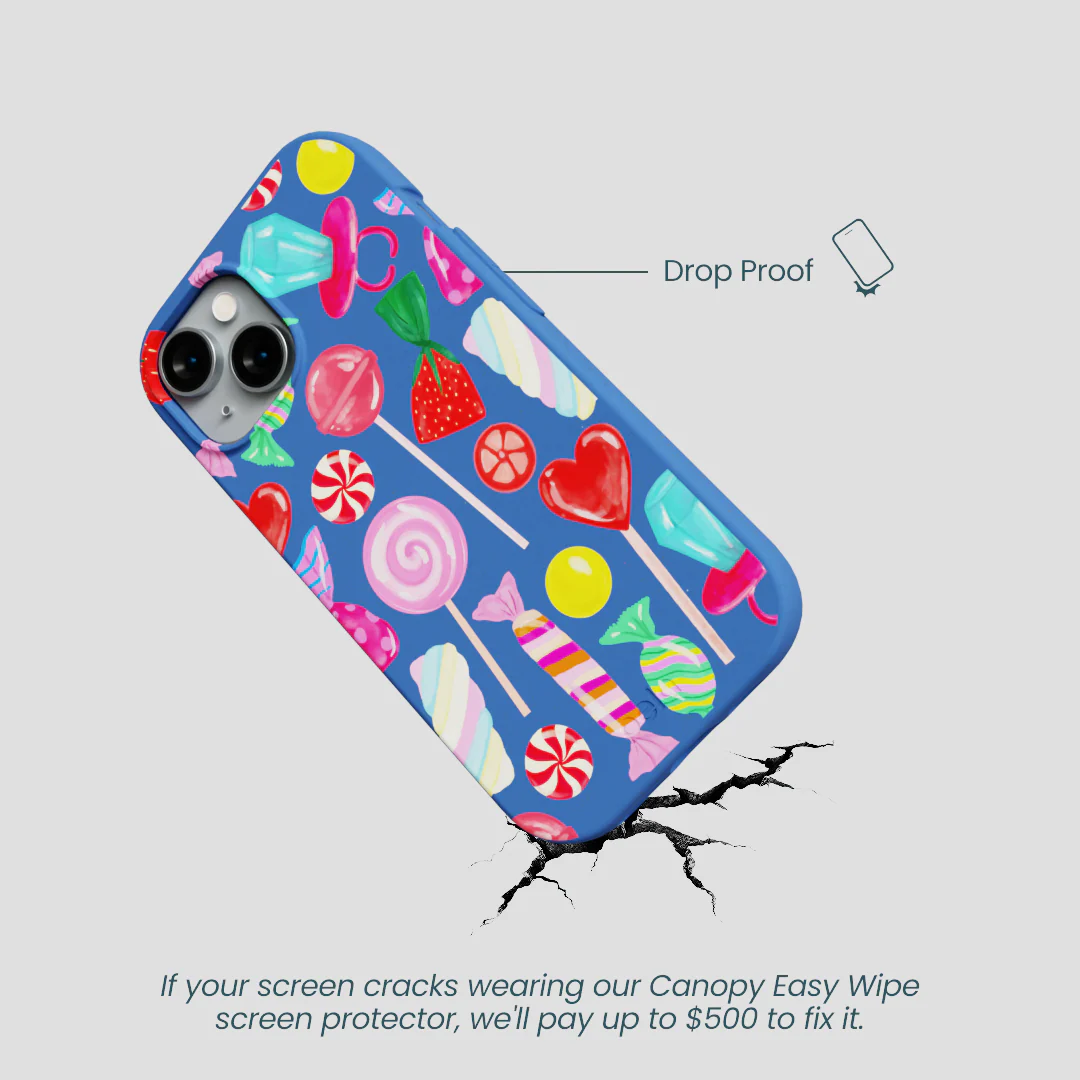 Electric Blue Candy Shop iPhone 15 Case - Image 5