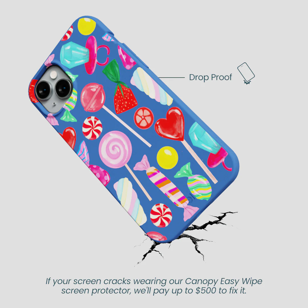 Electric Blue Candy Shop iPhone 15 Plus Case - Image 5