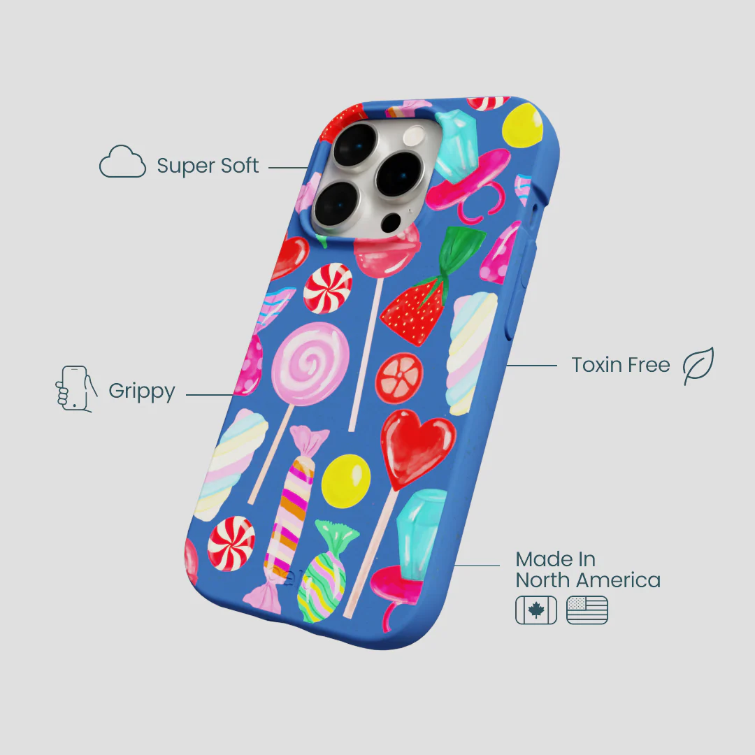 Electric Blue Candy Shop iPhone 15 Pro Case - Image 4