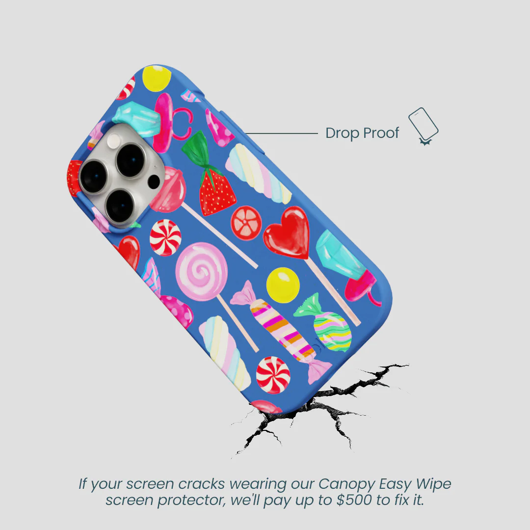 Electric Blue Candy Shop iPhone 15 Pro Case - Image 5