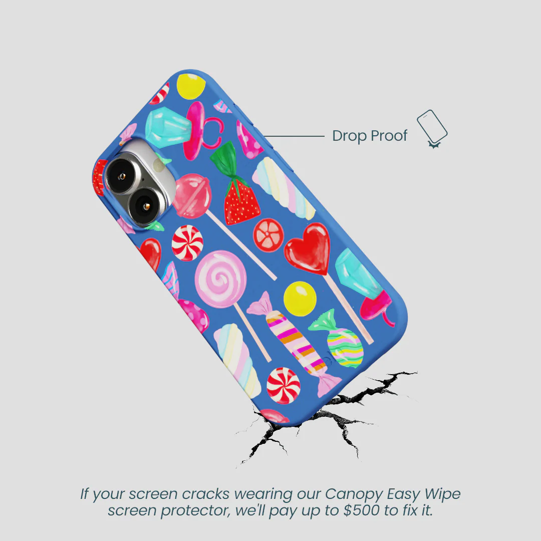 Electric Blue Candy Shop iPhone 16 Case - Image 5