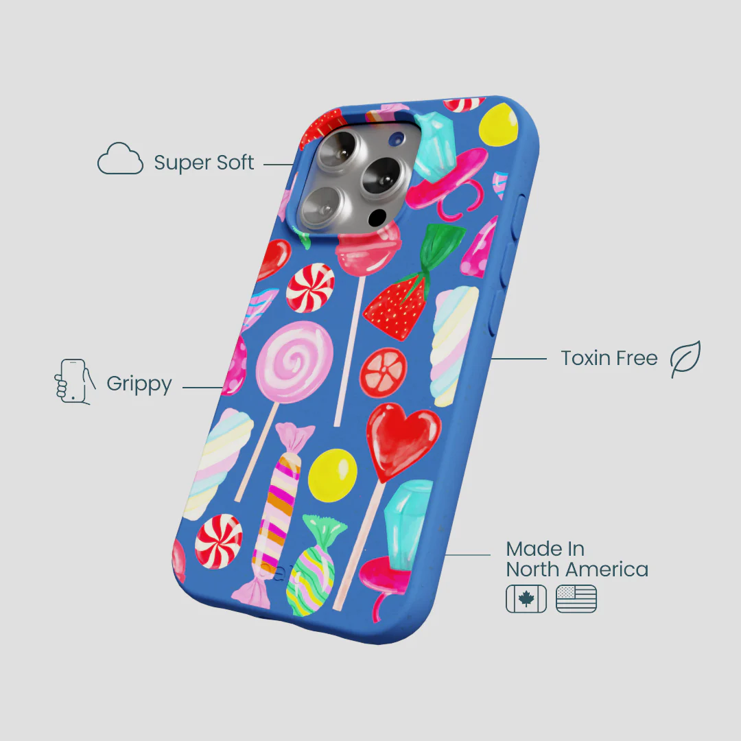 Electric Blue Candy Shop iPhone 16 Pro Case - Image 4