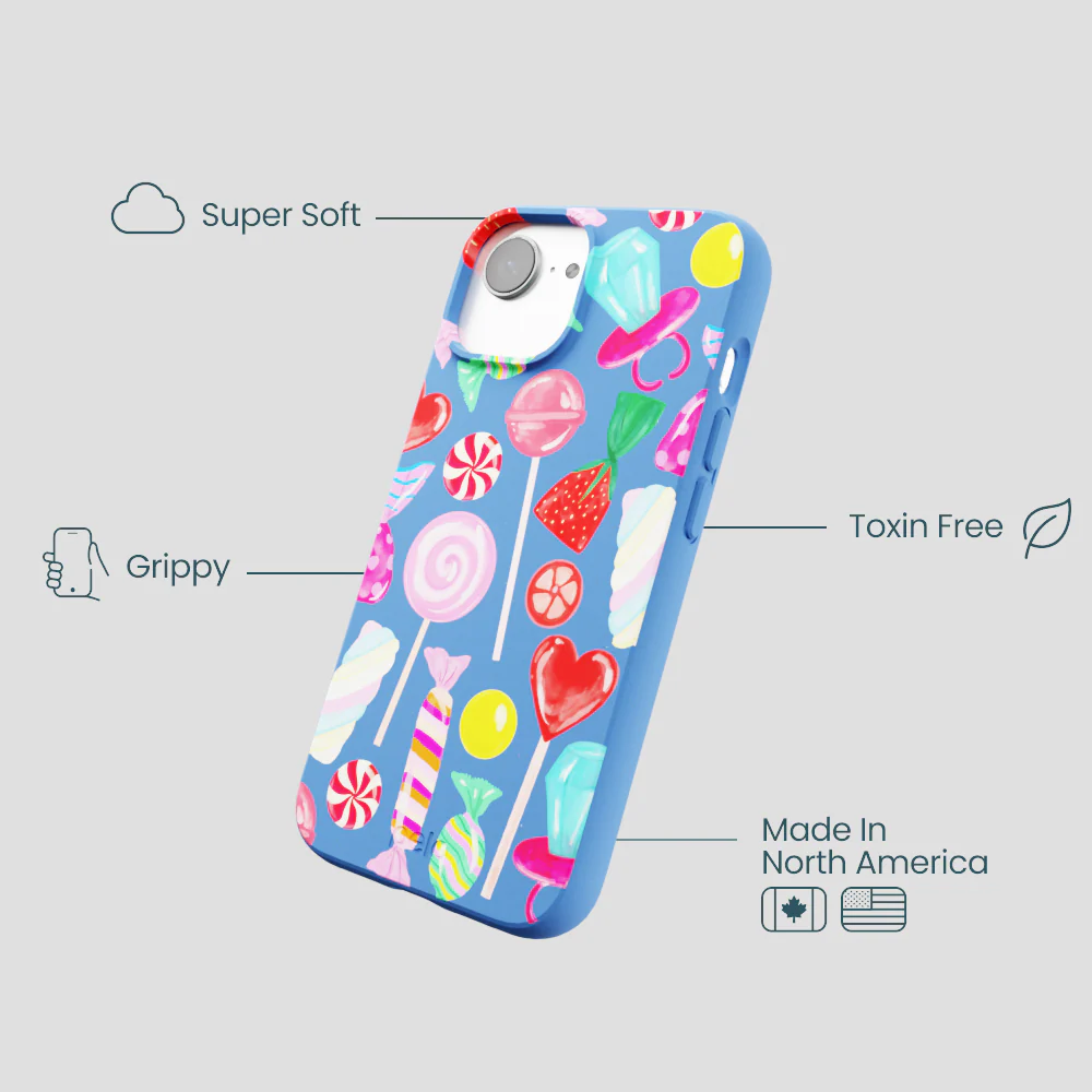 Electric Blue Candy Shop iPhone 16e/17e Case - Image 4