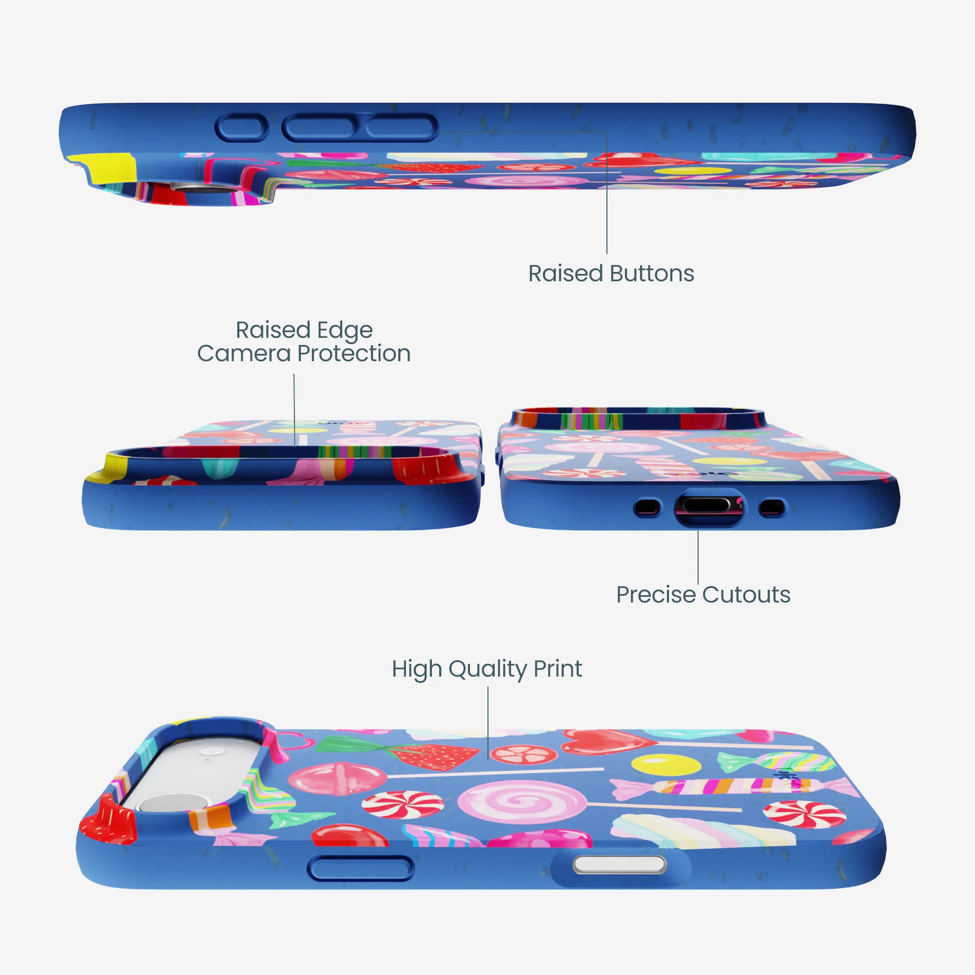 Electric Blue Candy Shop iPhone Air Case - Image 3