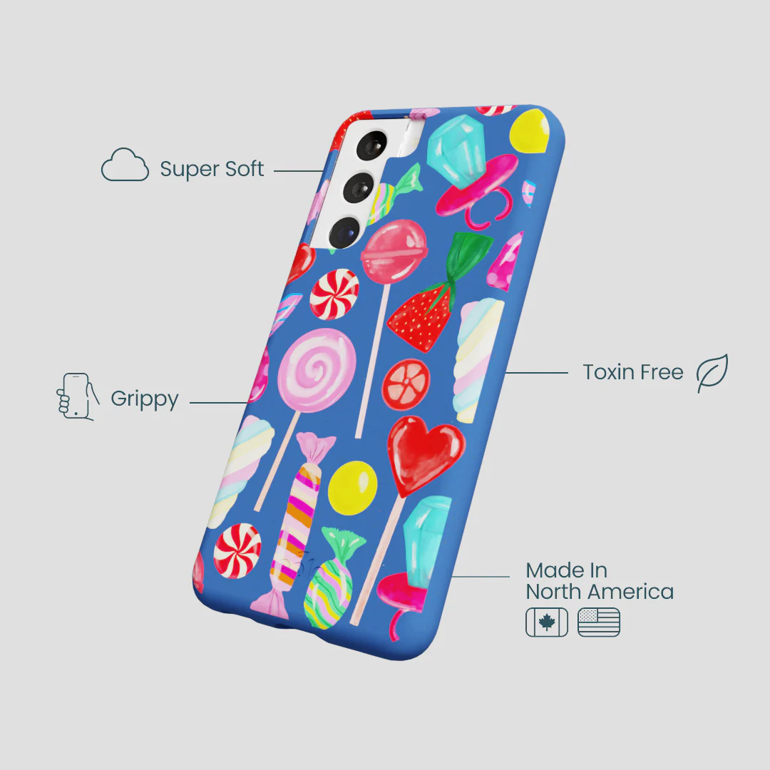 Electric Blue Candy Shop Samsung Galaxy S21 Case - Image 4