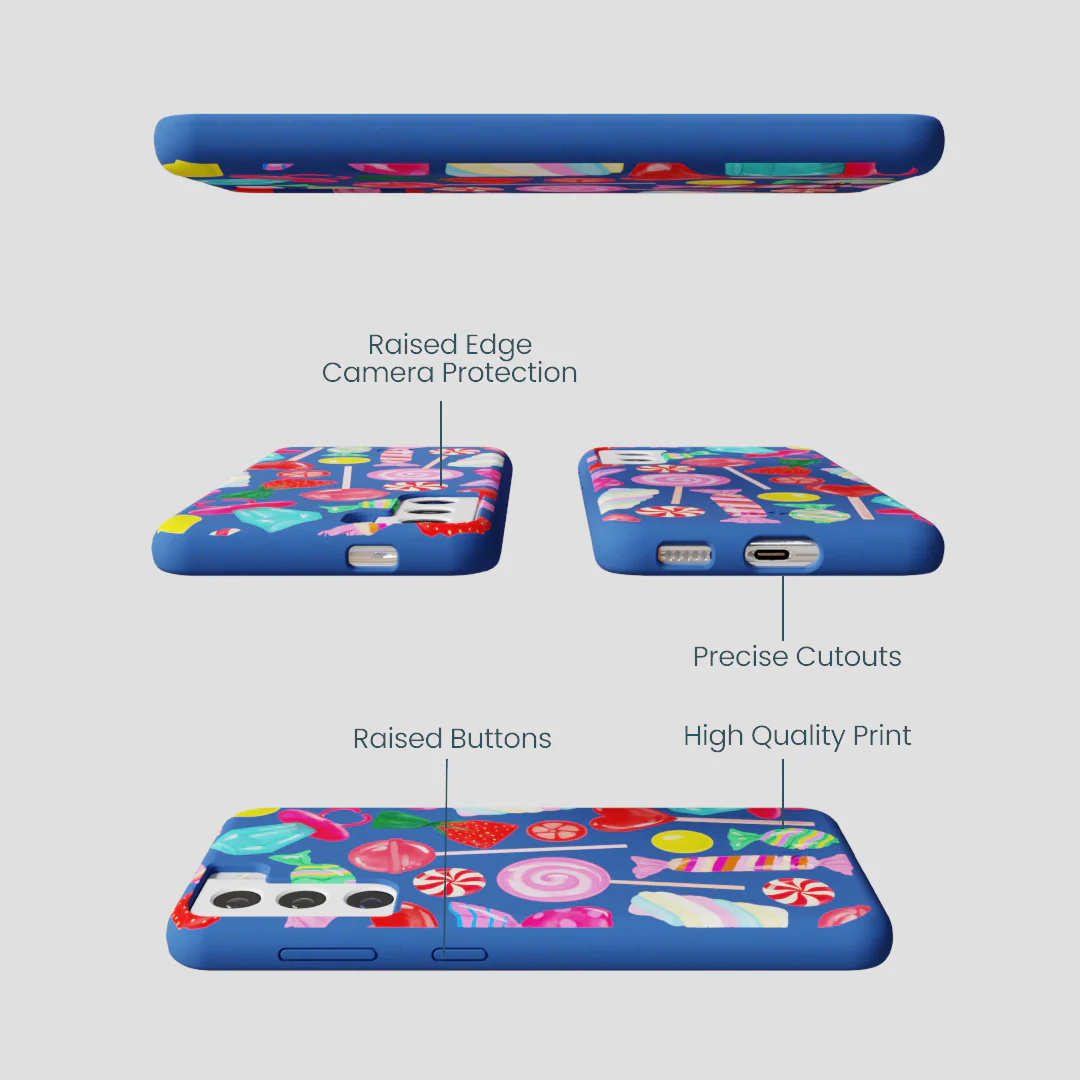 Electric Blue Candy Shop Samsung Galaxy S22 Case - Image 3