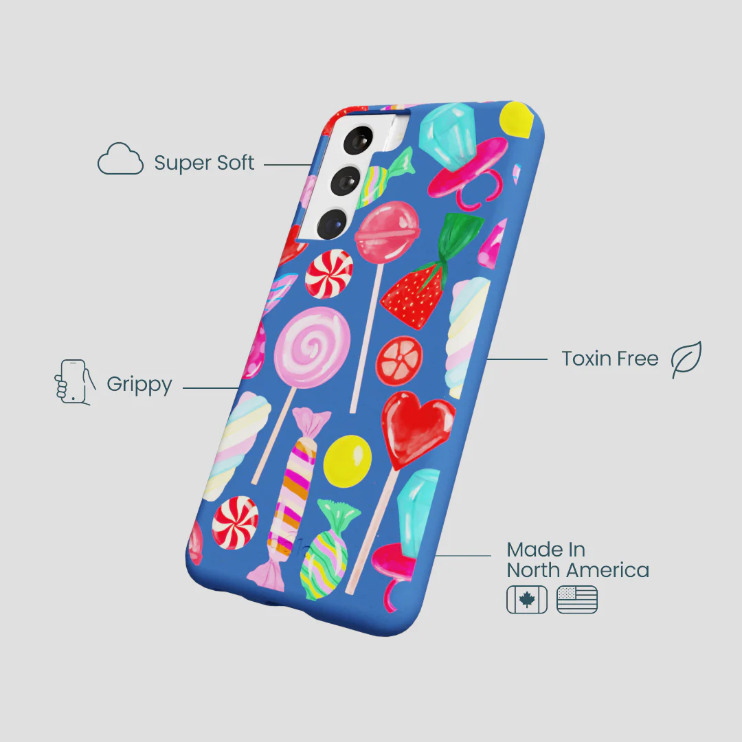 Electric Blue Candy Shop Samsung Galaxy S22 Case - Image 4
