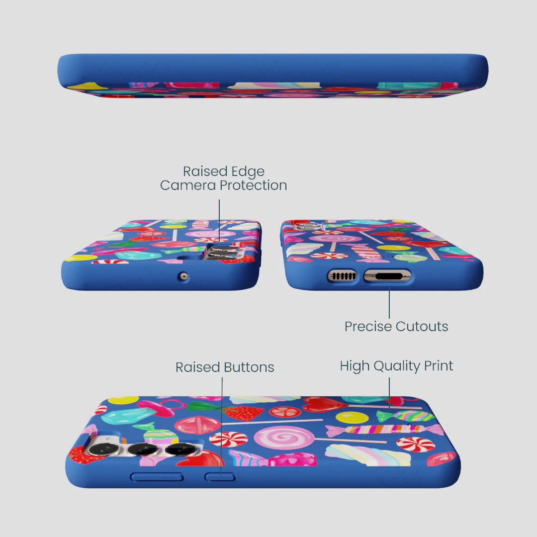 Electric Blue Candy Shop Samsung Galaxy S23+(Plus) Case - Image 3
