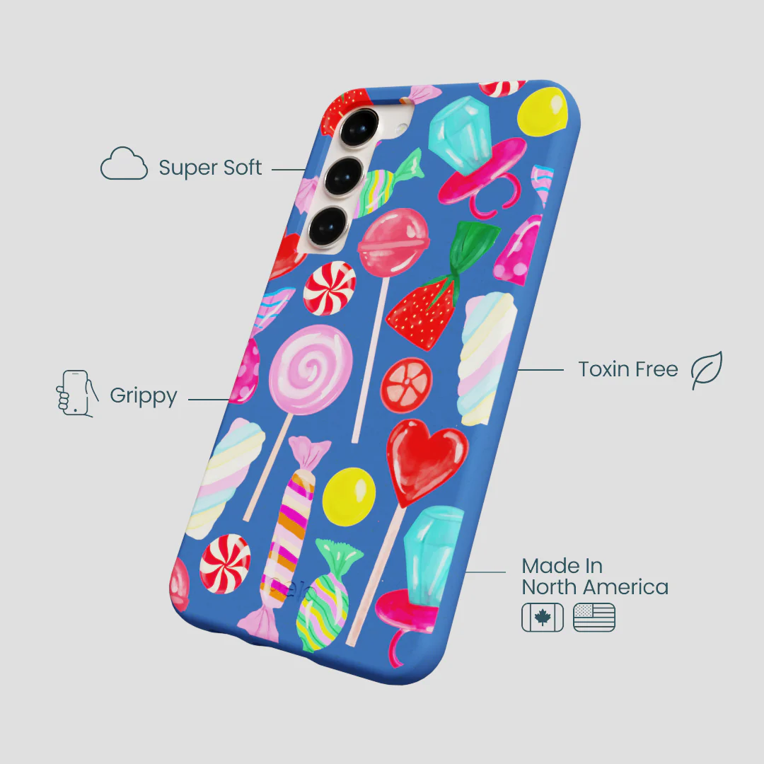 Electric Blue Candy Shop Samsung Galaxy S23+(Plus) Case - Image 4