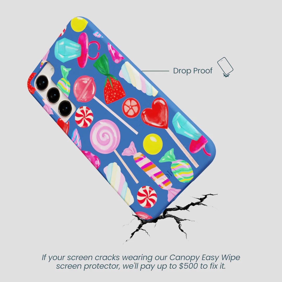 Electric Blue Candy Shop Samsung Galaxy S24+(Plus) Case - Image 5