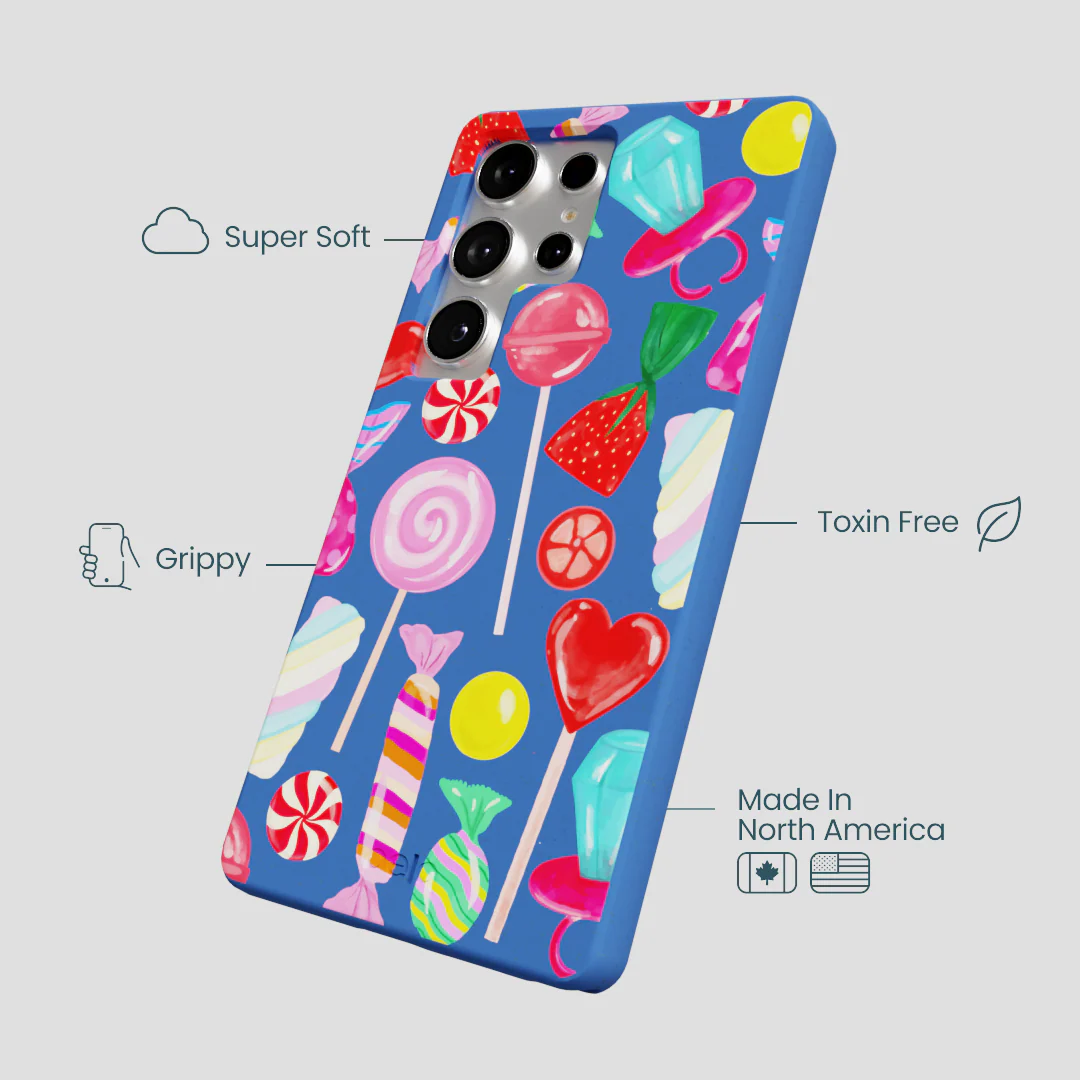 Electric Blue Candy Shop Samsung Galaxy S25 Ultra Case - Image 4