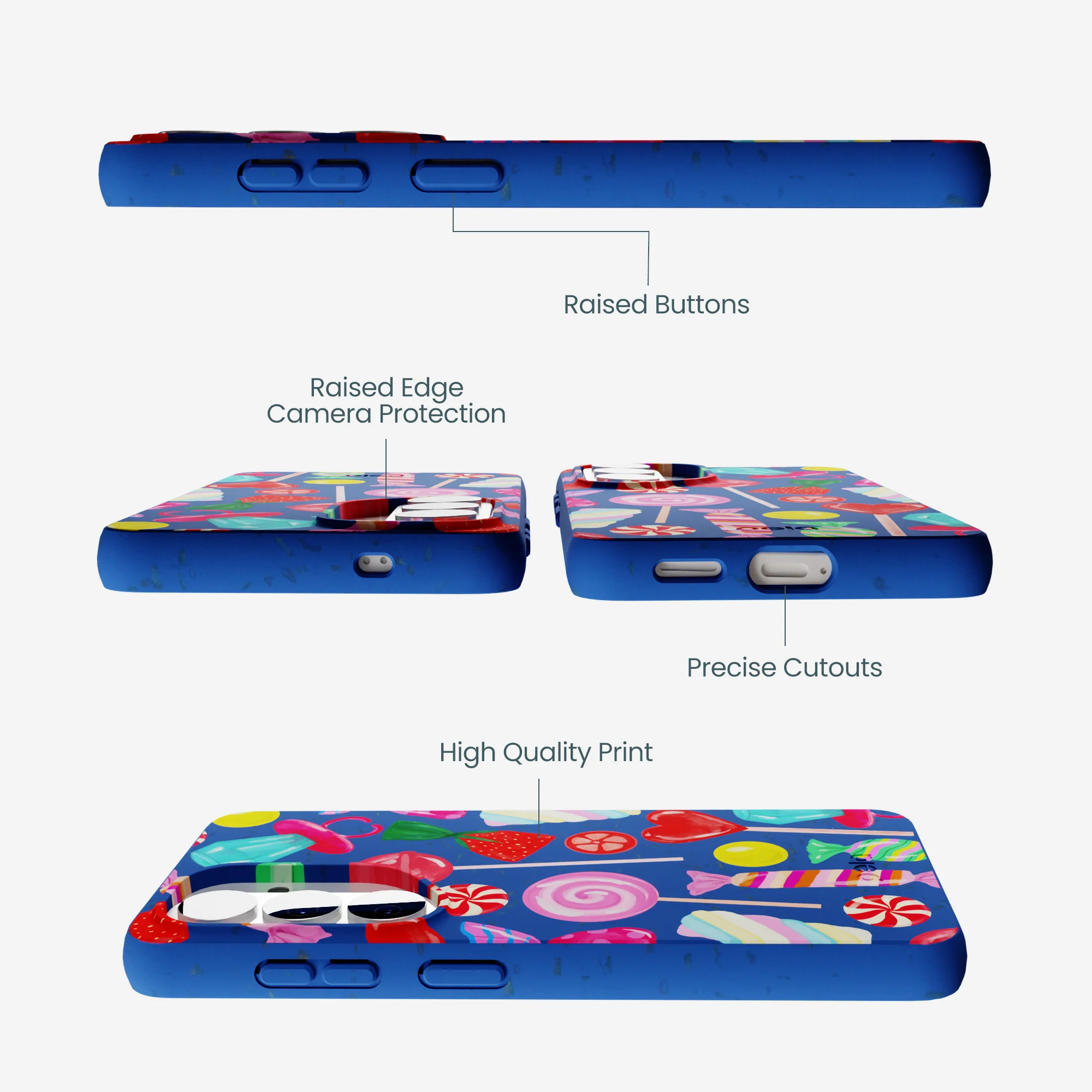 Electric Blue Candy Shop Samsung Galaxy S26 Case - Image 3