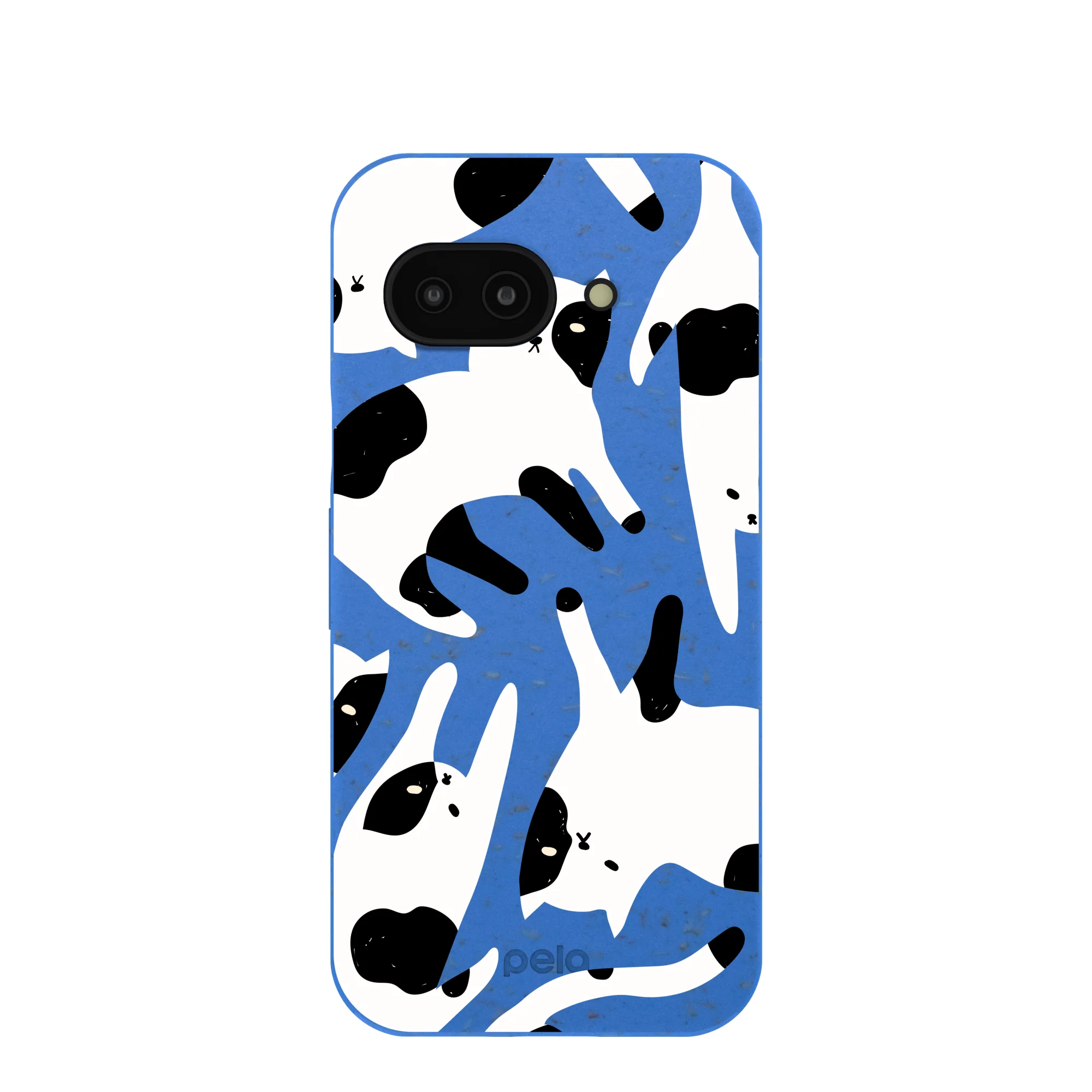 Electric Blue Cat Cow Google Pixel 9a Case