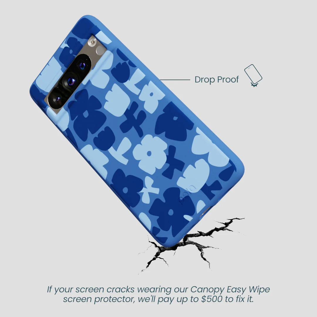 Electric Blue Daydream Blooms Google Pixel 8 Pro Case - Image 5