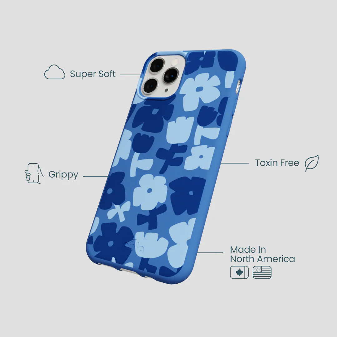 Electric Blue Daydream Blooms iPhone 11 Pro Case - Image 4