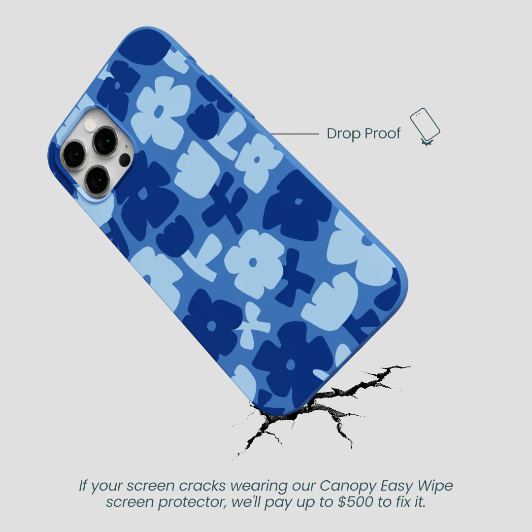 Electric Blue Daydream Blooms iPhone 12 Pro Max Case - Image 5
