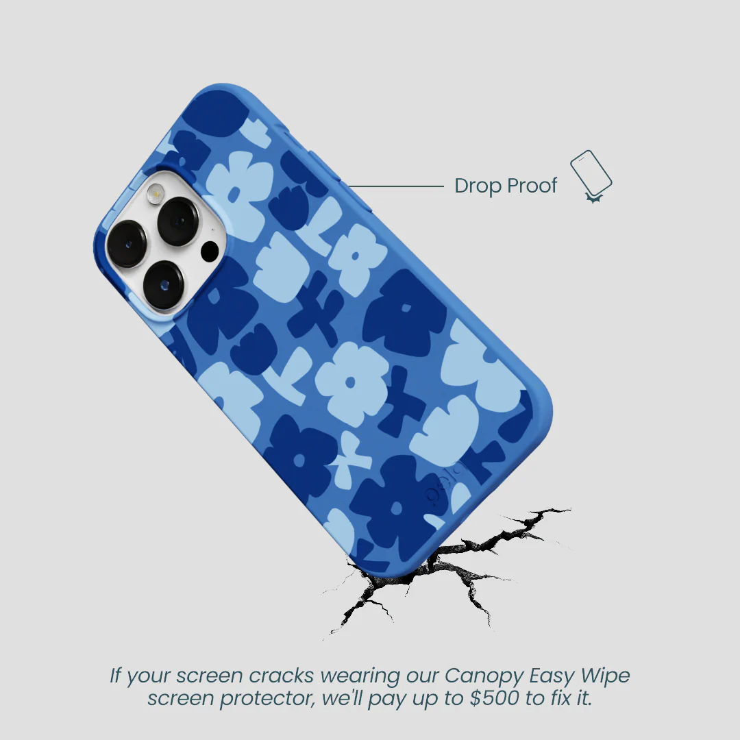 Electric Blue Daydream Blooms iPhone 13 Pro Case - Image 5