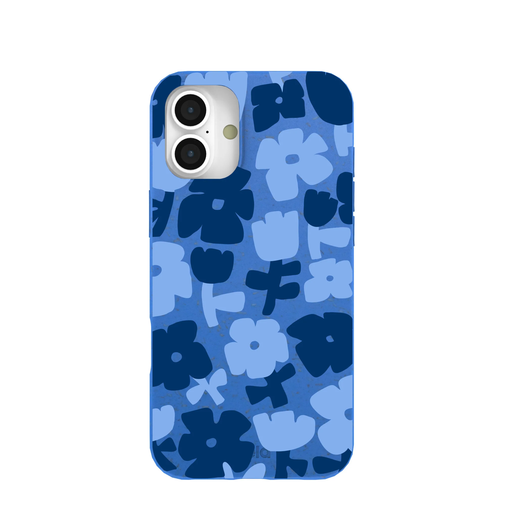 Electric Blue Daydream Blooms iPhone 16 Plus Case