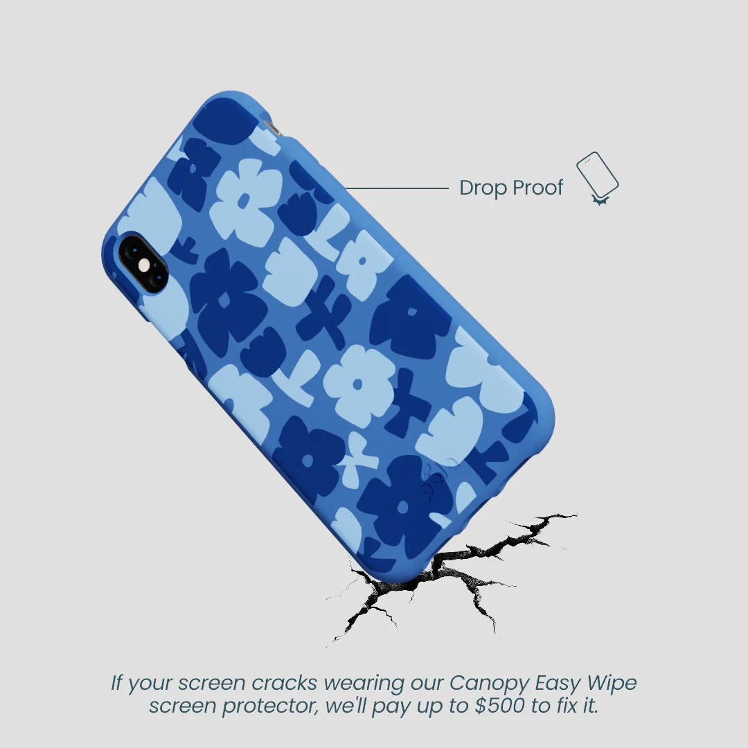 Electric Blue Daydream Blooms iPhone XR Case - Image 5