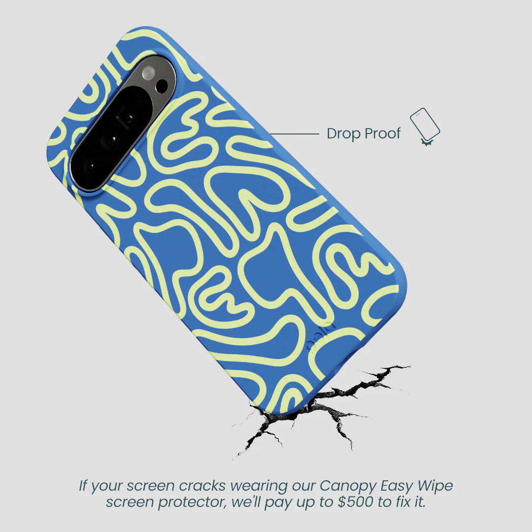 Electric Blue Dizzy Dreams Google Pixel 10 Pro XL Case - Image 5