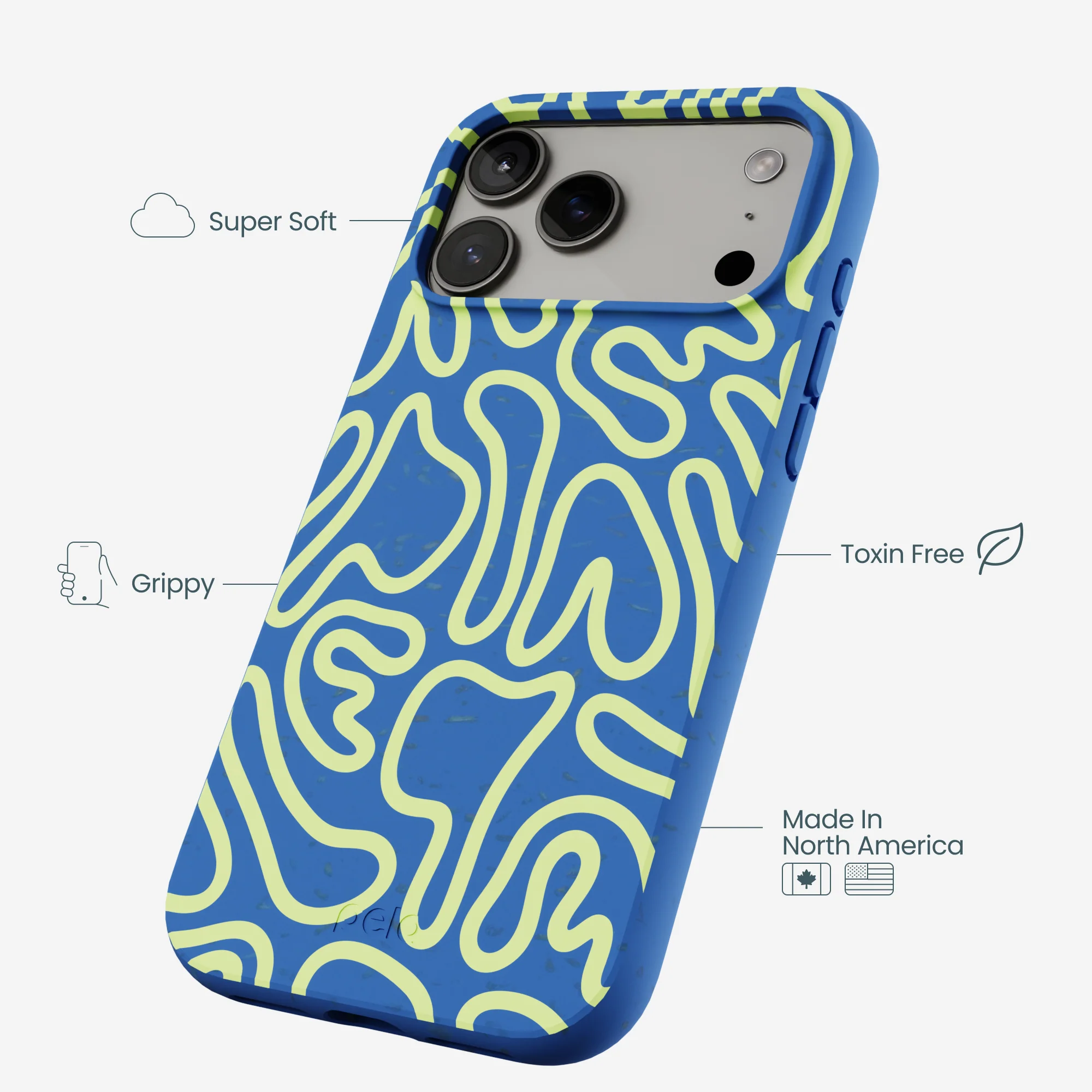 Electric Blue Dizzy Dreams iPhone 17 Pro Max Case - Image 4