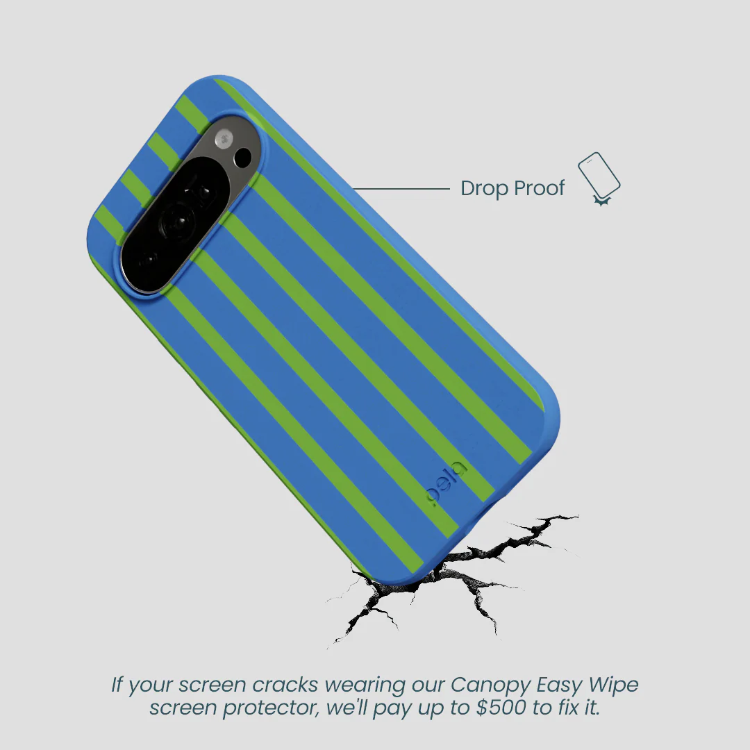 Electric Blue Earth Stripes Google Pixel 10/10 Pro Case - Image 5