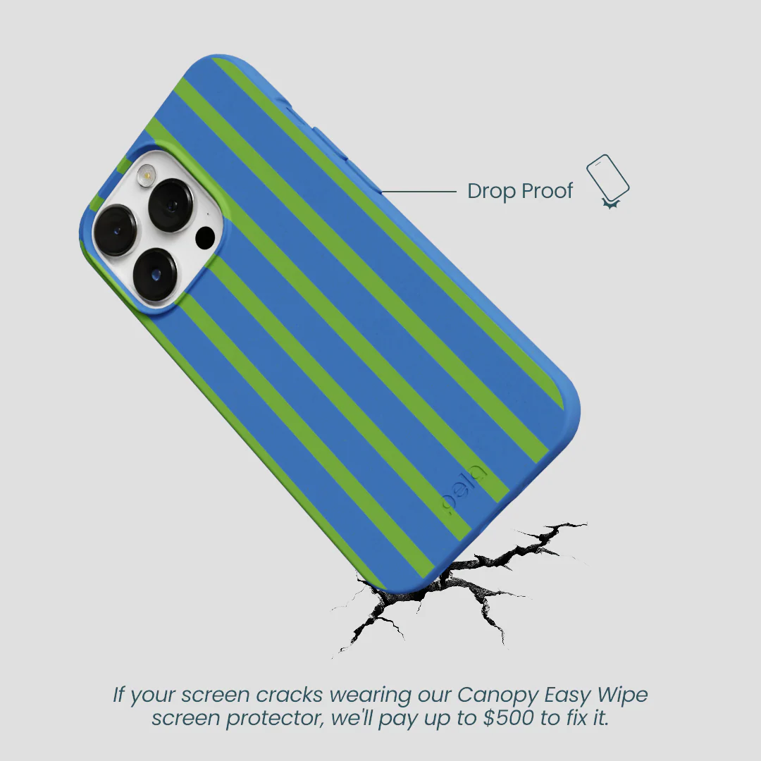 Electric Blue Earth Stripes iPhone 13 Pro Max Case - Image 5