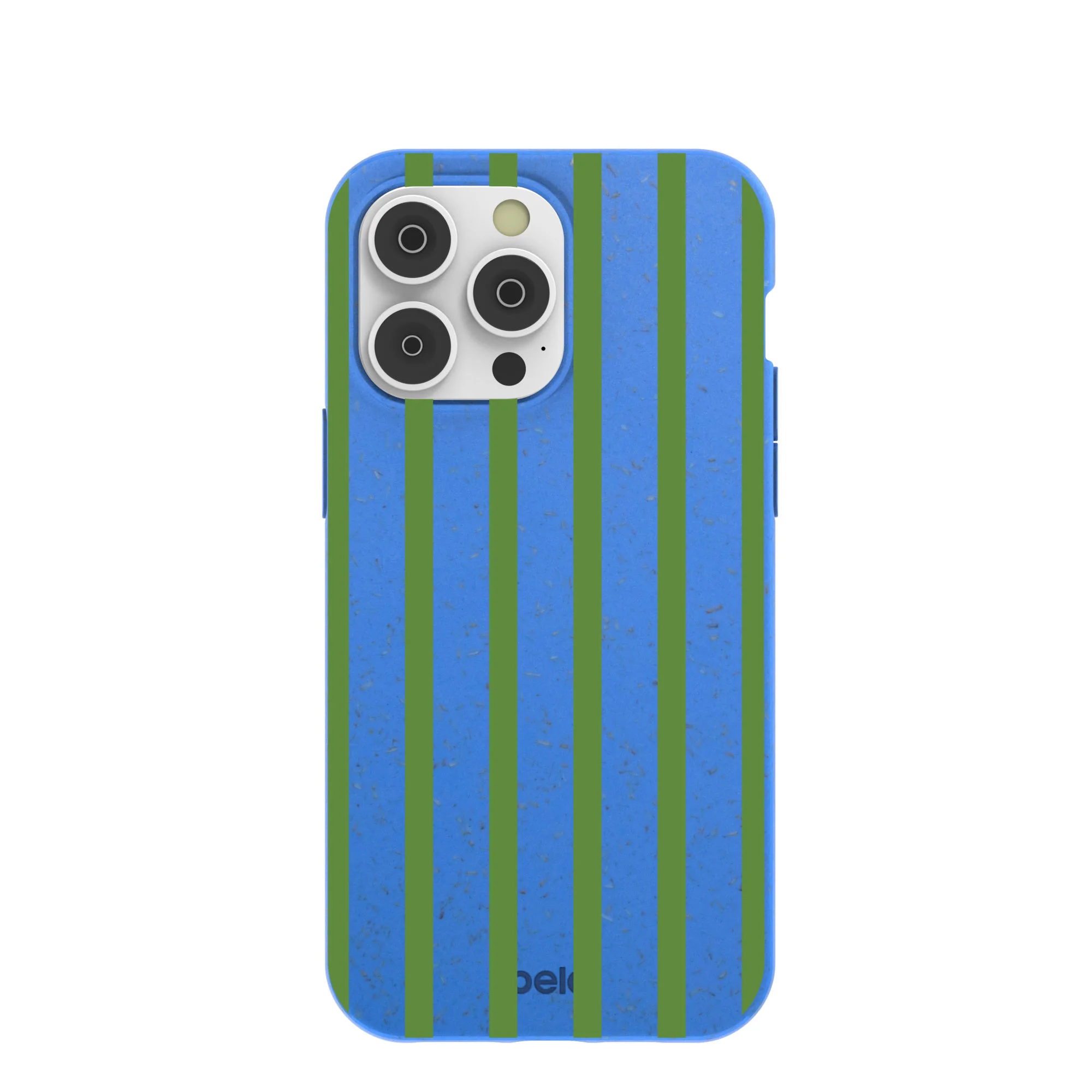 Electric Blue Earth Stripes iPhone 14 Pro Max Case