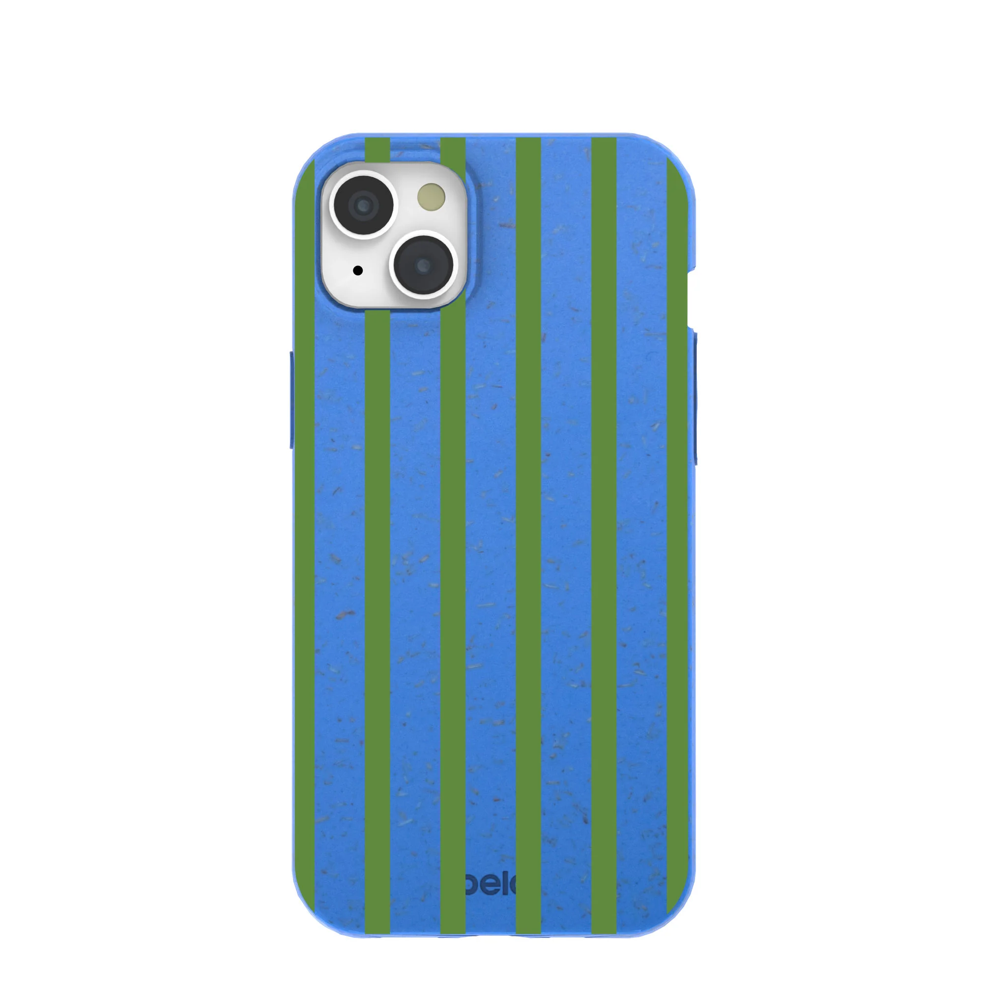 Electric Blue Earth Stripes iPhone 15 Plus Case
