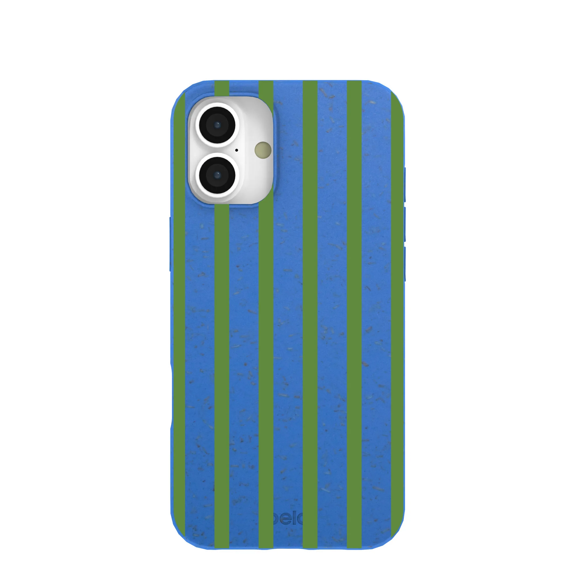 Electric Blue Earth Stripes iPhone 16 Plus Case