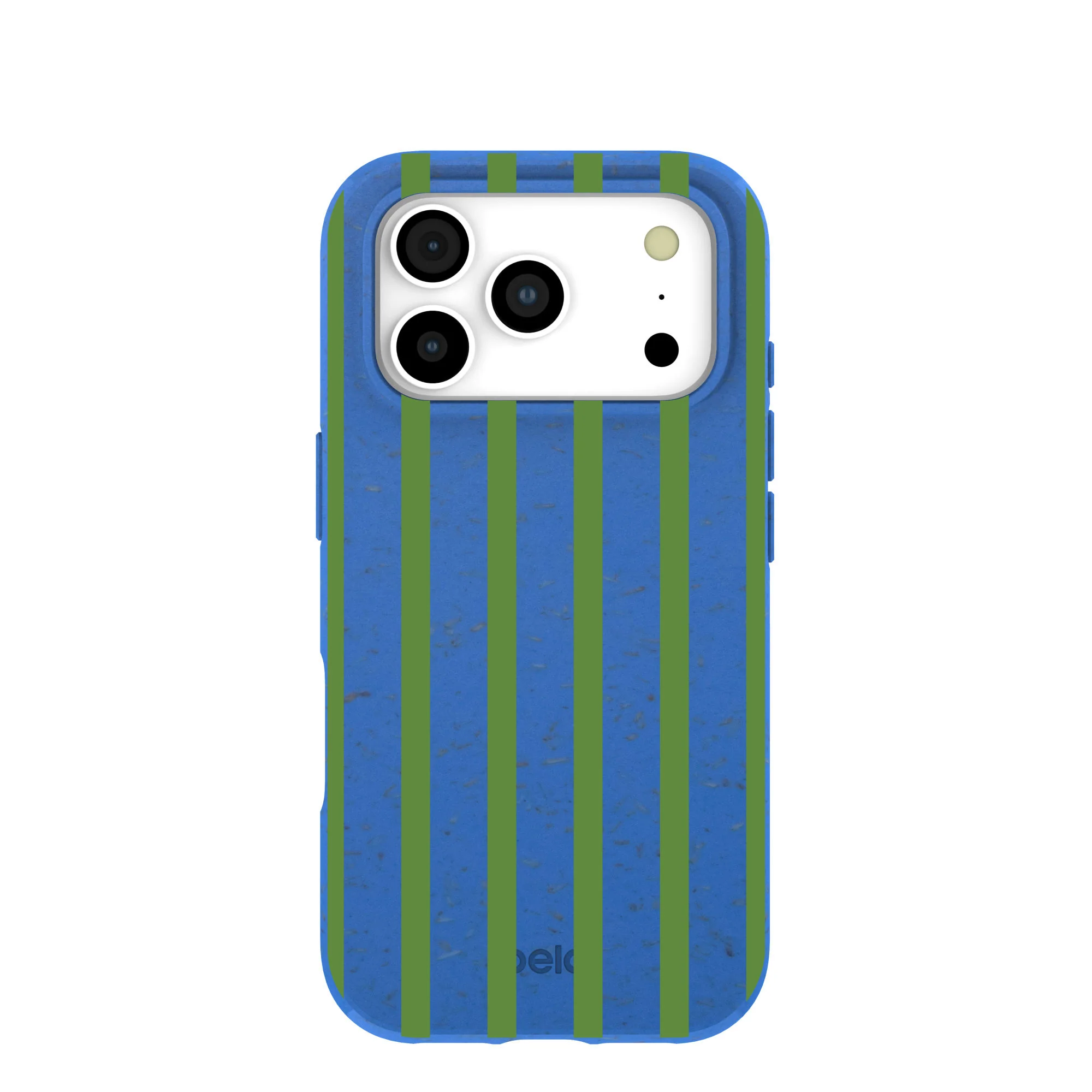 Electric Blue Earth Stripes iPhone 17 Pro Case