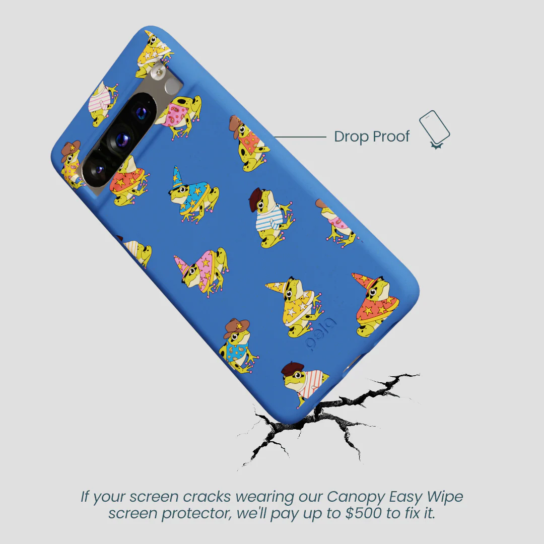 Electric Blue Fancy Frogs Google Pixel 8 Pro Case - Image 5