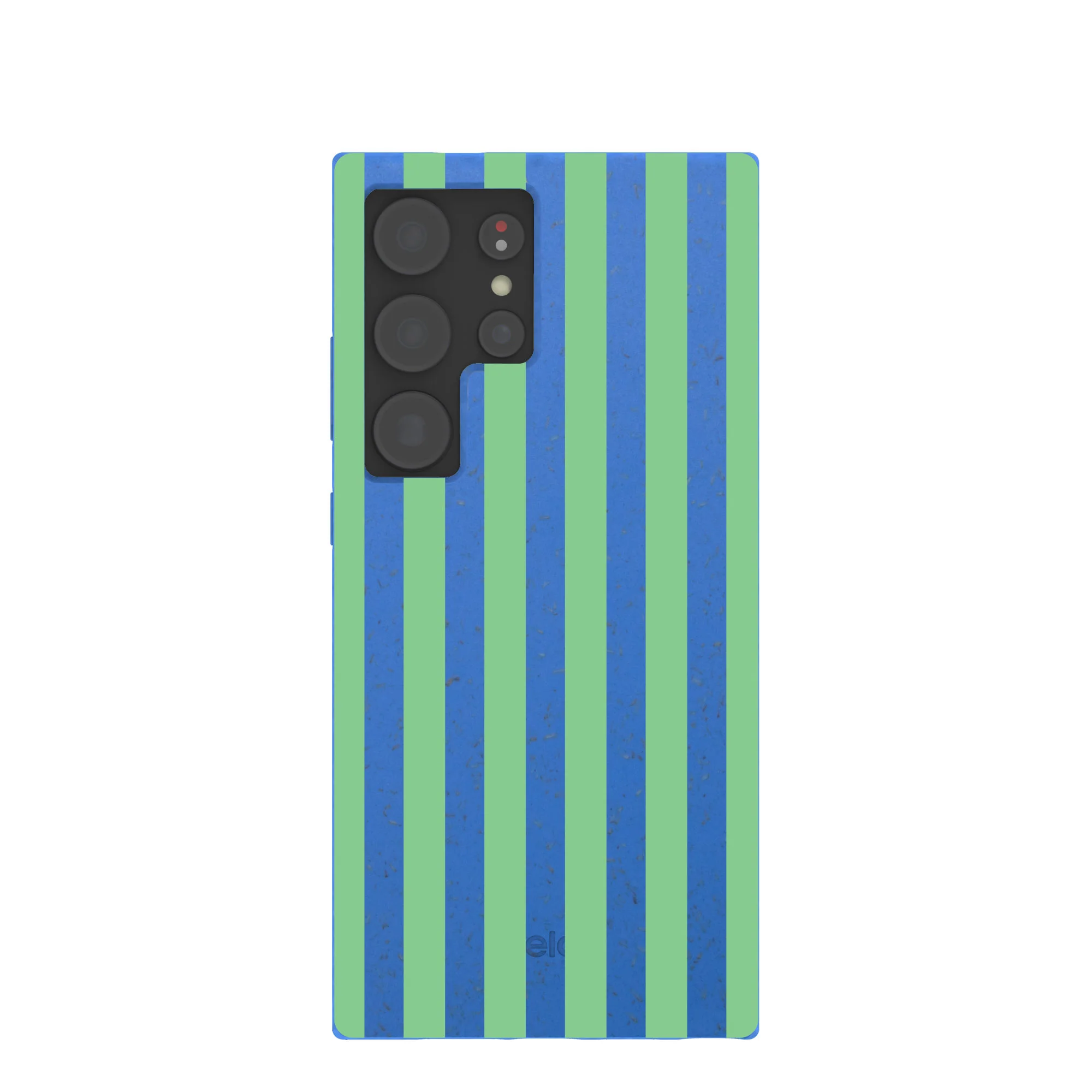 Electric Blue Fresh Green Stripes Samsung Galaxy S24 Ultra Case