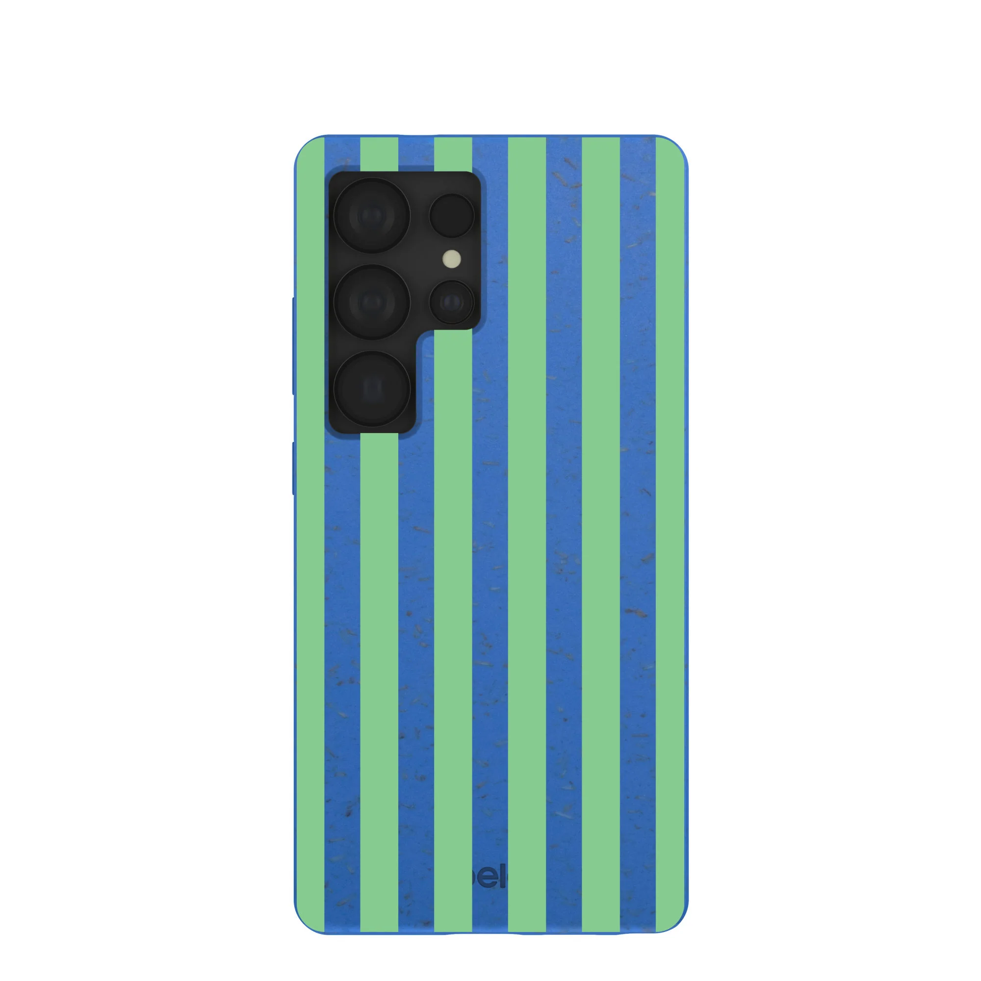 Electric Blue Fresh Green Stripes Samsung Galaxy S25 Ultra Case