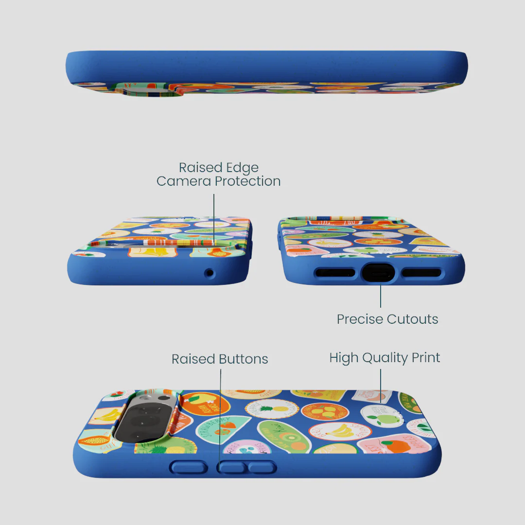Electric Blue Frutti Club Google Pixel 10/10 Pro Case - Image 3