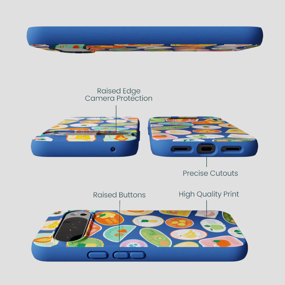 Electric Blue Frutti Club Google Pixel 10 Pro XL Case - Image 3