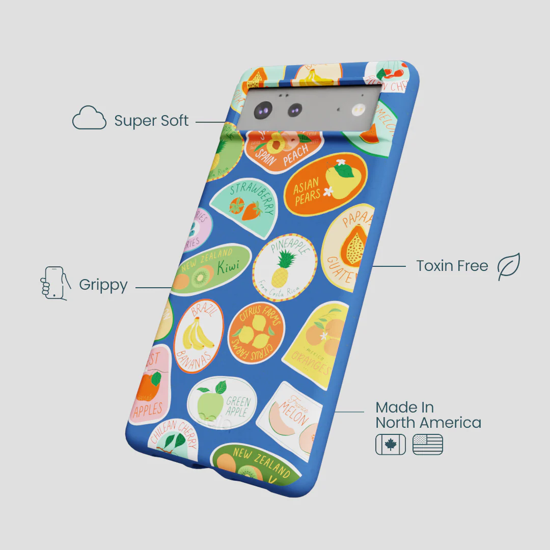 Electric Blue Frutti Club Google Pixel 6 Case - Image 4