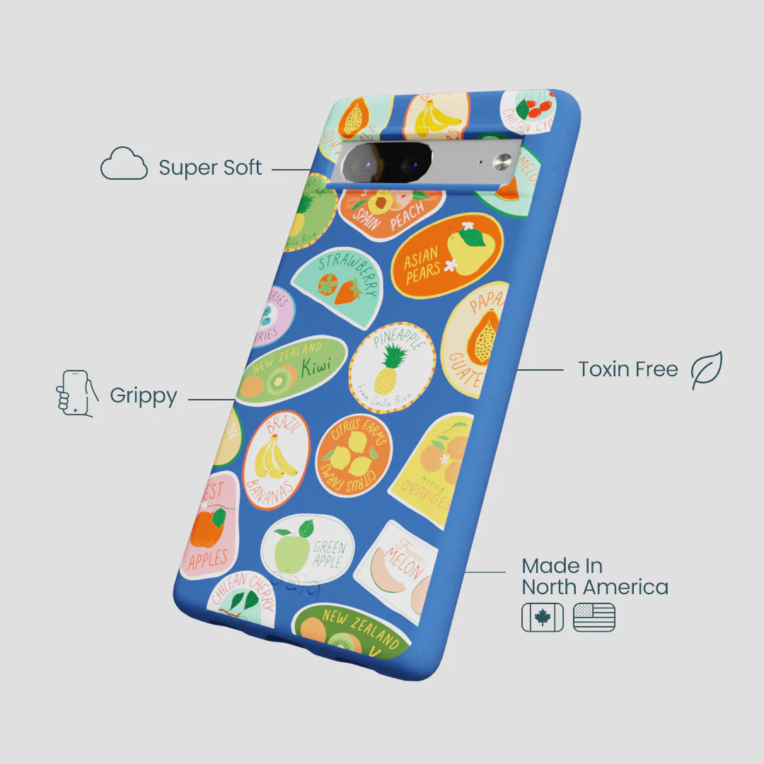 Electric Blue Frutti Club Google Pixel 7 Case - Image 4
